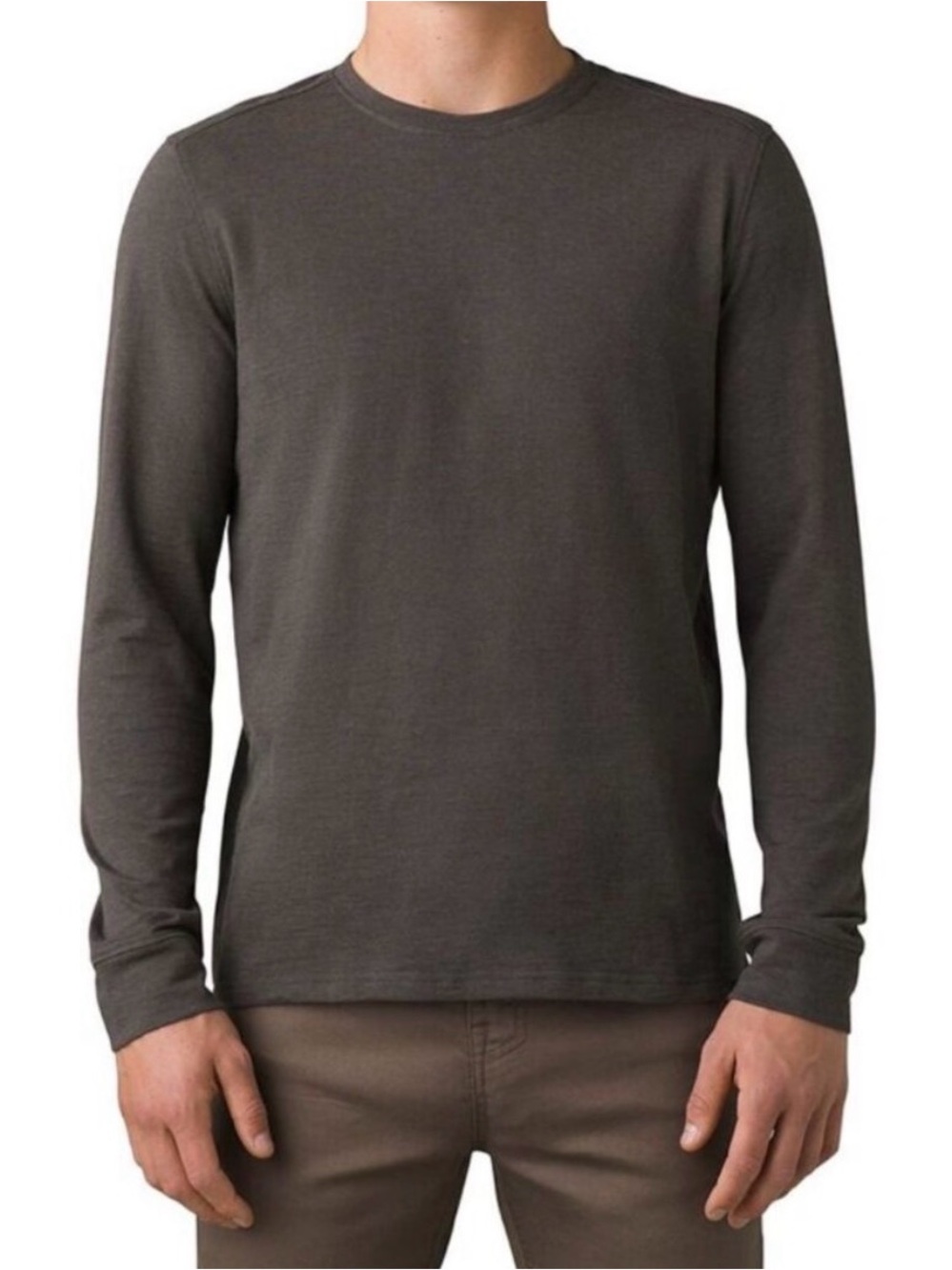prAna Charcoal L/S wool blend base layer Medium